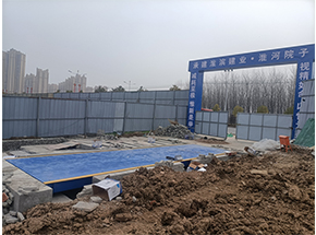 信陽(yáng)淮河院子項(xiàng)目工地100噸地磅