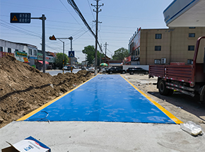 開(kāi)封禹王臺(tái)中信石油100噸地磅