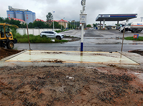 安徽六安何家莊建材磚廠30噸地磅