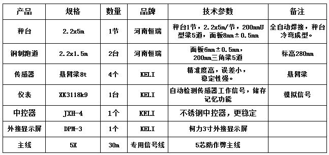 2.2x5m-20T(雙鋼制跑道)